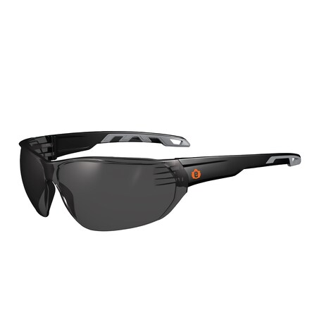 Ergodyne VALI, Safety Glasses, Anti-Fog, Smoke Lens, Matte Black Frame Frame VALI-AFAS